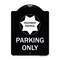 Signmission Highway Patrol Parking W/ Graphic Heavy-Gauge Aluminum Architectural Sign, 24" x 18", BW-1824-23906 A-DES-BW-1824-23906 - alternate 1